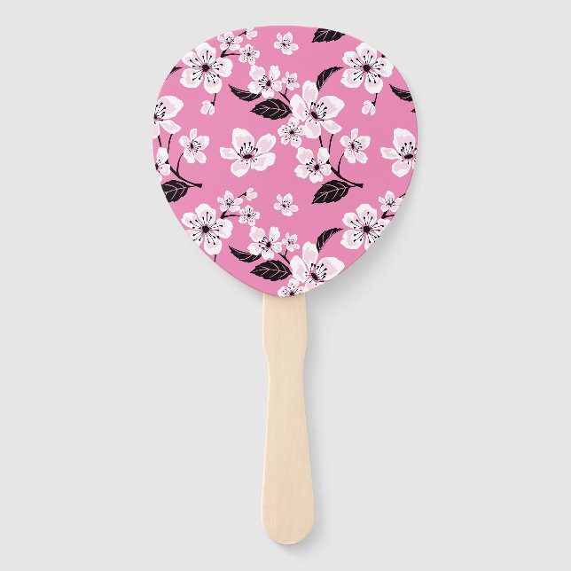 LEQUE FLOR DE CEREJEIRA - SAKURA (ROSA CLARO) (Frente)