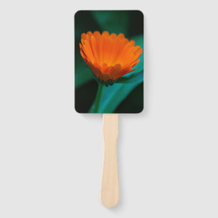 Leque Flor de margarida laranja