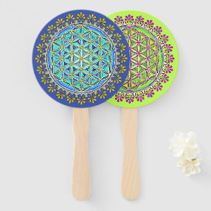 Leque Flor De Vida - Ornações De Flor Vintage 1 + 2