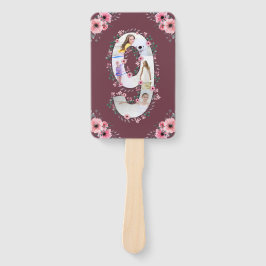 Leque Flor Rosa Cor-de-Rosa, Colagem Fotográfica da Rapa