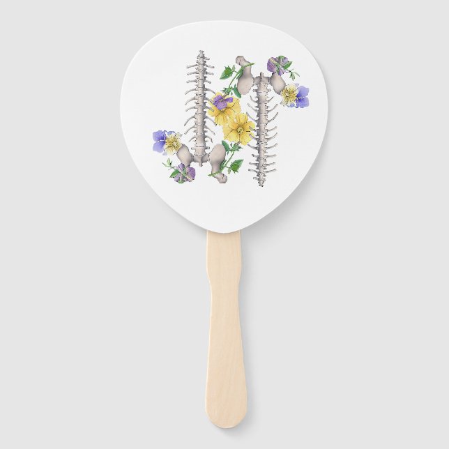 Leque Floral Anatomy - Vertebrae, Hip Bone (Frente)