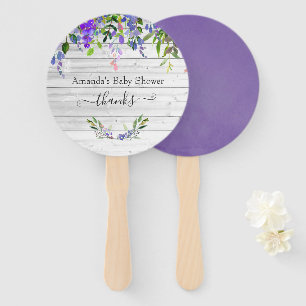 Leque Floral de Ultra Violet Watercolor Russo