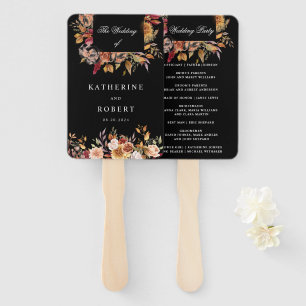 Leque Floral Elegante e Temperamental de Outono