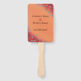 Leque Flores de Silver Star Castanho Boca Laranja Mistur