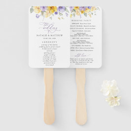 Leque Flores Roxas, Flores Amarelas, Programa de Casamen