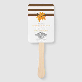 Leque Folha de bordo Elegante, programa de casamento out