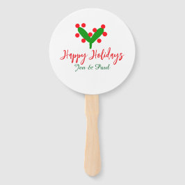 Leque Folha verde casal verde