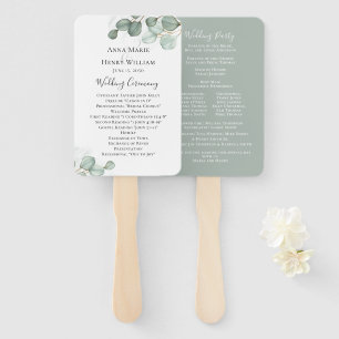 Leque Folhagem Eucalyptus Wedding Watercolor