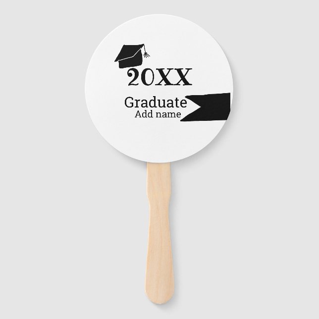 Leque Formando 20XX graduação que é simples e moderno (Frente)