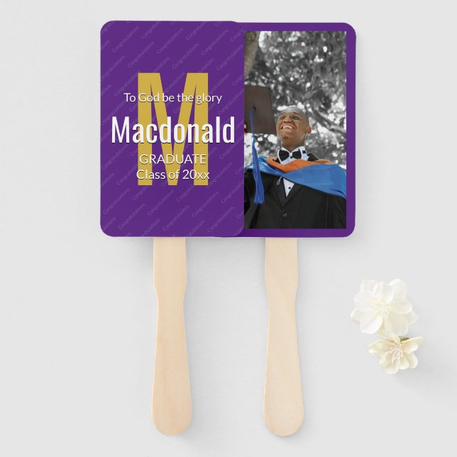 Leque Formando PARA DEUS SER A Foto de Graduação da GLOR (Frente e Verso)