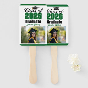 Leque Foto da Turma Verde de 2026 Foto Personalizada de