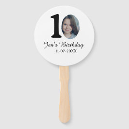 Leque Foto de 10° aniversário carta negrito crianças nom