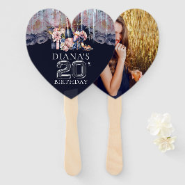 Leque Foto de Aniversário do 20 Adulto Personalizada