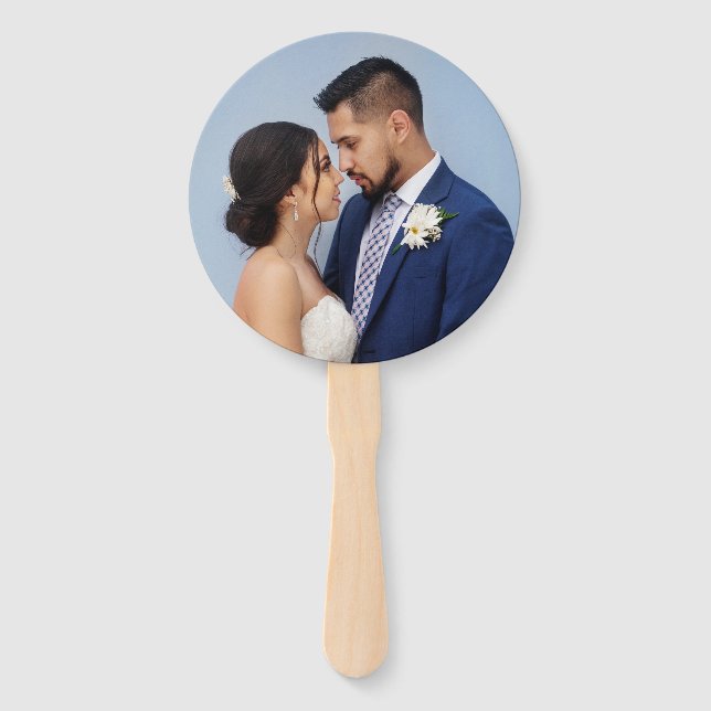 Leque Foto de Casamento Personalizada de Casal (Frente)