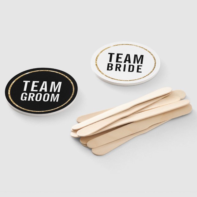 Leque FOTO DE CASAMENTO PROPÕE o ouro branco preto moder (Desmontado)