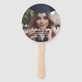 Leque Foto, nome e classe personalizados em todo o Forma