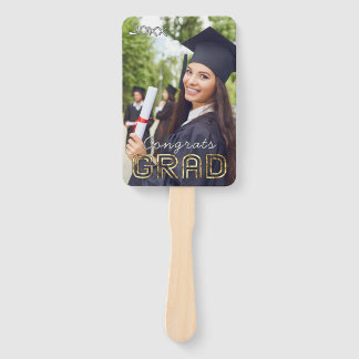 Leque Foto Personalizada de Parabéns ao Formando Moderno