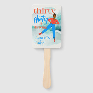 Leque Foto personalizada e florescente de 30 Flirty