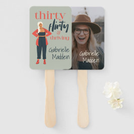 Leque Foto personalizada e florescente de 30 Flirty