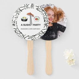 Leque Foto personalizada moderna da Festa de aniversário