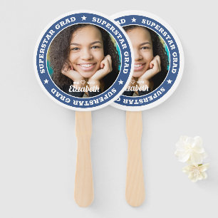 Leque Foto Personalizada Moderna de Graduação de Formand