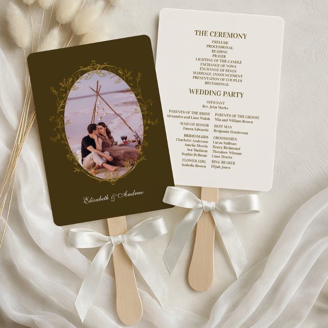 Leque Foto Rococo - Casamento de Quadros Antigos Florais (Criador carregado)