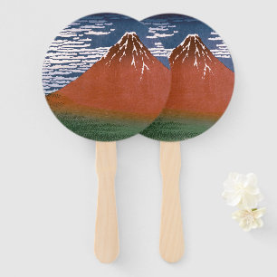 Leque Fuji Vermelha, Vulcão Aka Fujiyama Katsushika Hoku