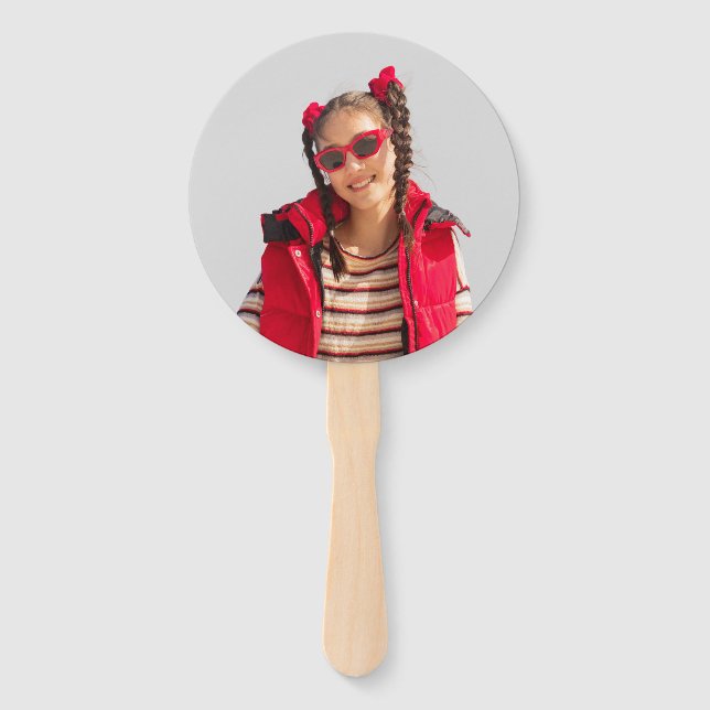 Leque Fun Personalized Face on a Stick Photo Prop  (Frente)