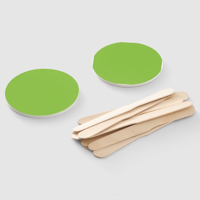 Leque Fundo Verde Lima Plano – Textura Escolar (Desmontado)