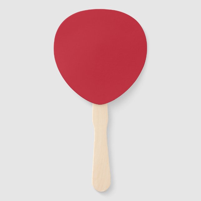 Leque Fundo Vermelho Escuro (Frente)