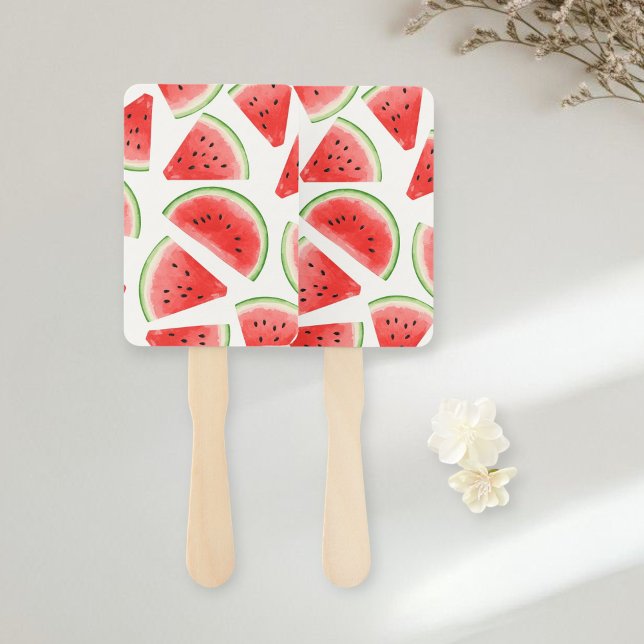 Leque Funny Watermelon Fans - Fresh Fruit Summer Fans  (Criador carregado)