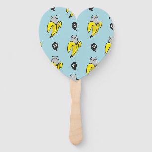 Leque Gato na banana