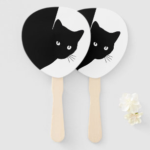 Leque Gato Preto Astuto