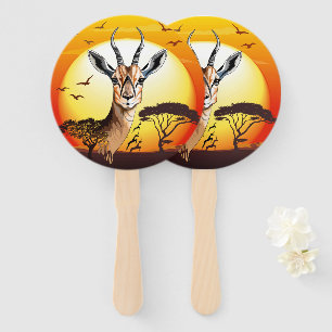 Leque Gazelle African Antelope Wild Animal