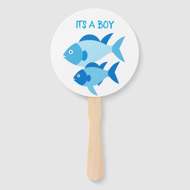 Leque Gênero revela fãs de mão peixes bonitos (Frente)