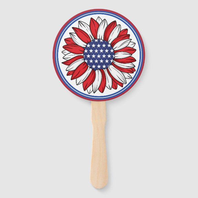 Leque Girassol Patriótico (Frente)