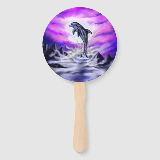 Leque Golfinho ao Luar (Frente)
