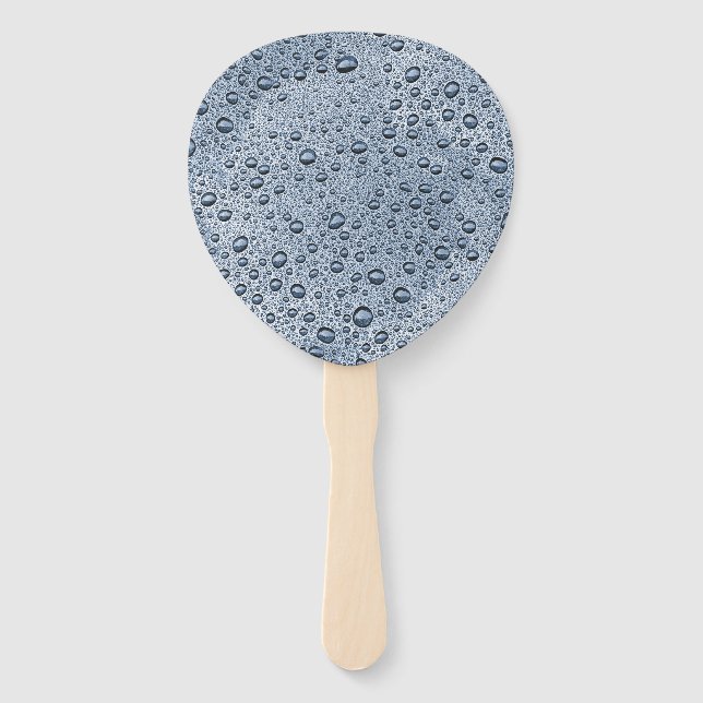 Leque Gotas de água de cinza de Gunmetal (Frente)