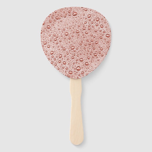 Leque Gotas de água de pessegueira laranja (Frente)