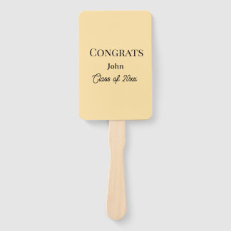 Leque grad boy add name congrats date year text