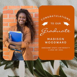 Leque Graduação de Cor Branca Laranja-Queimada Personali