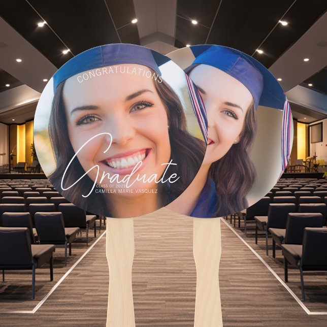 Leque Graduação de Foto do Formando de Parabéns de Tendy (Criador carregado)