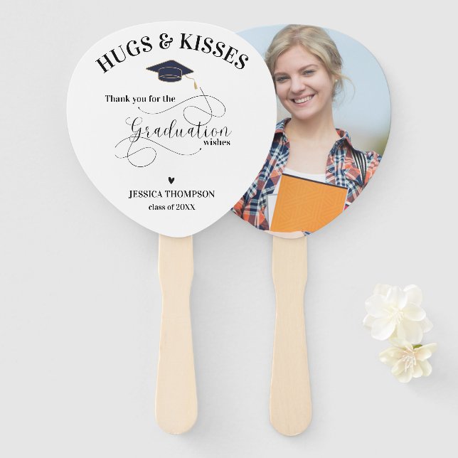 Leque Graduação de Graduação em Graduação de Foto em Bra (Frente e Verso)