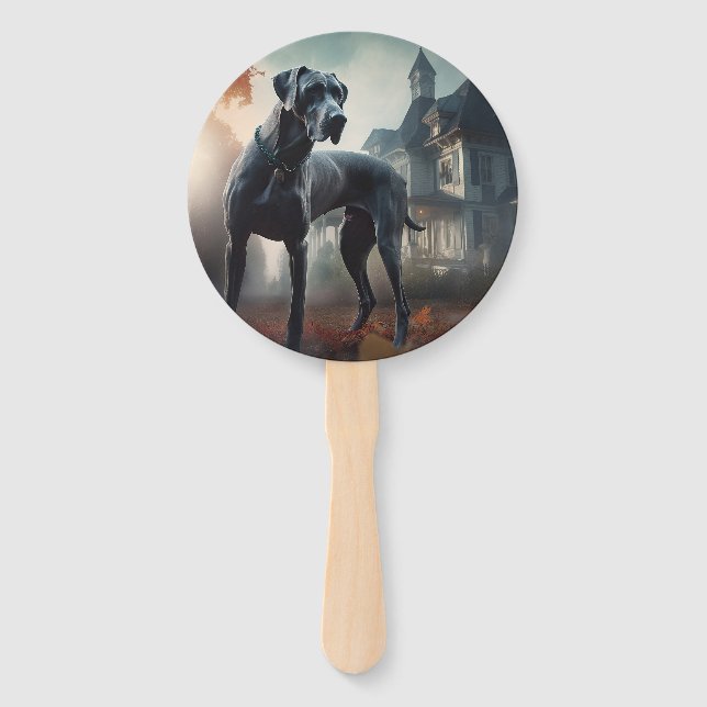 Leque Grande Dane Halloween Assustador (Frente)