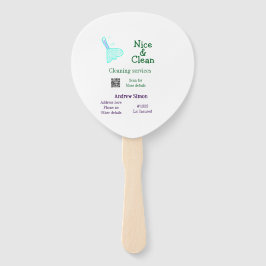 Leque Green blue gitter clean mop add name address q r b