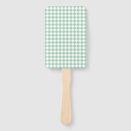 Leque Green White Checker Diamond Pattern