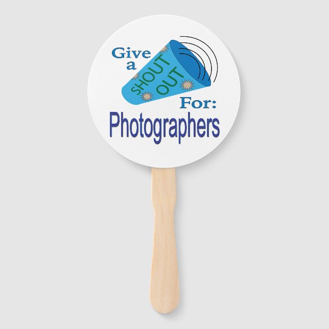 Leque Gritar para Fotógrafos (Frente)