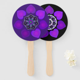 Leque Guarda-chuva e corações roxos .7