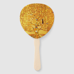 Leque Gustav Klimt Tree of Life: Art Nouveau Symbolista