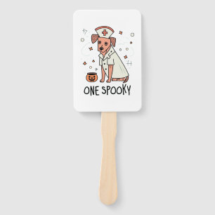 Leque Halloween Healer Pup One Spooky Nurse Dog